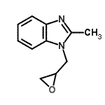 CAS 登录号：187393-12-0， 2-甲基-1-(2-环氧乙烷基甲基)-1H-苯并咪唑