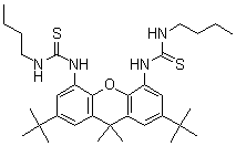 CAS#: 187404-67-7, N,N''-[2,7-Bis(1,1-Dimethylethyl)-9,9-Dimethyl-9H-Xanthene-4,5-Diyl]Bis[N'-Butyl-Thiourea]