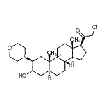 CAS 登录号：187652-71-7， (2beta,3alpha,5alpha)-21-氯-3-羟基-2-(4-吗啉基)孕甾烷-20-酮