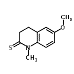 CAS 登录号：187679-81-8， 6-甲氧基-1-甲基-3,4-二氢-2(1H)-喹啉硫酮
