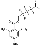 CAS#: 18770-69-9, 2,2,3,3,4,4,5,5-Octafluoropentyl 2,4,6-Trimethylbenzoate