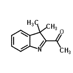 CAS 登录号：18781-68-5， 1-(3,3-二甲基-3H-吲哚-2-基)乙酮
