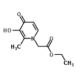 CAS#: 188123-20-8, Ethyl (3-Hydroxy-2-Methyl-4-Oxo-1(4H)-Pyridinyl)Acetate