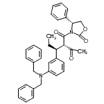CAS 登录号：188559-10-6， (2S)-2-{(1S)-1-[3-(二苄基氨基)苯基]丙基}-1-[(4R)-2-氧代-4-苯基-1,3-恶唑烷-3-基]-1,3-丁烷二酮