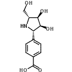 CAS 登录号：188745-02-0， 4-[(2S,3S,4R,5R)-3,4-二羟基-5-(羟基甲基)-2-吡咯烷基]苯甲酸