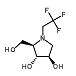 CAS#: 188905-25-1, (2R,3R,4R)-2-(Hydroxymethyl)-1-(2,2,2-Trifluoroethyl)-3,4-Pyrrolidinediol