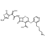 CAS#: 189448-35-9, 7-{[(2Z)-2-(2-Amino-5-Chloro-1,3-Thiazol-4-Yl)-2-(Hydroxyimino)Acetyl]Amino}-3-[(3-{[(2-Aminoethyl)Sulfanyl]Methyl}-4-Pyridinyl)Sulfanyl]-8-Oxo-5-Thia-1-Azabicyclo[4.2.0]Oct-2-Ene-2-Carboxylic Acid