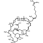 CAS#: 189759-06-6, 3-[(17-{(4E)-10-[(Diaminomethylene)Amino]-4-Methyl-4-Decen-2-Yl}-5,7,9,11,21,25,27,29,31,35,37,38,39-Tridecahydroxy-10,16,20,22,26,30,34-Heptamethyl-19-Oxo-18,41-Dioxabicyclo[35.3.1]Hentetraconta-12,1 4,22-Trien-3-Yl)Oxy]-3-Oxopropanoic Acid
