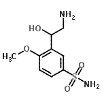 CAS#: 189814-01-5, 3-(2-Amino-1-Hydroxyethyl)-4-Methoxybenzenesulfonamide