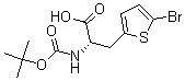 CAS#: 190319-95-0, 5-Bromo-alpha-[[(1,1-Dimethylethoxy)Carbonyl]Amino]-(alphaS)-2-Thiophenepropanoicacid