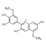 CAS#: 19077-87-3, 2-(3,4-Dihydroxy-5-Methoxyphenyl)-3,7-Dihydroxy-5-Methoxychromenium