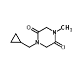 CAS 登录号：191476-56-9， 1-(环丙基甲基)-4-甲基-2,5-哌嗪二酮