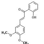 CAS 登录号：19152-36-4， (2E)-3-(3,4-二甲氧基苯基)-1-(2-羟基苯基)-2-丙烯-1-酮