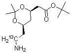 CAS#: 191917-91-6, (4R-cis)-6-(2-Aminoethyl-2-13C)-2,2-Dimethyl-1,3-Dioxane-4-Acetic Acid 1,1-Dimethylethyl Ester