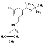 CAS#: 192124-66-6, N-{[(2-Methyl-2-Propanyl)Oxy]Carbonyl}-N-[3-({[(2-Methyl-2-Propanyl)Oxy]Carbonyl}Amino)Propyl]Glycine