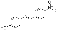 CAS 登录号：19221-08-0， 4-[(E)-2-(4-硝基苯基)乙烯基]苯酚