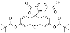 CAS#: 192374-17-7, 3',6'-Bis[(2,2-Dimethylpropanoyl)Oxy]-3-Oxo-3H-Spiro[2-Benzofuran-1,9'-Xanthene]-6-Carboxylic Acid