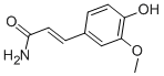 CAS 登录号：19272-90-3， 4-羟基-3-甲氧基肉桂酰胺