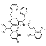 CAS#: 192725-39-6, (2S)-N-[(4S)-5-{[(2,6-Dimethylphenoxy)Acetyl]Amino}-4-Hydroxy-1,6-Diphenyl-2-Hexanyl]-2-(2,4-Dioxotetrahydro-1(2H)-Pyrimidinyl)-3-Methylbutanamide