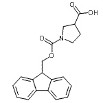 CAS#: 193693-66-2, 1-[(9H-Fluoren-9-Ylmethoxy)Carbonyl]-3-Pyrrolidinecarboxylic Acid