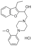 CAS#: 194099-59-7, 1-(3-Ethyl-1-Benzofuran-2-Yl)-2-[4-(2-Methoxyphenyl)Piperazin-1-Yl]Ethanol Hydrochloride