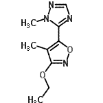 CAS#: 194286-88-9, 5-(3-Ethoxy-4-Methyl-1,2-Oxazol-5-Yl)-1-Methyl-1H-1,2,4-Triazole