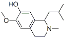 CAS 登录号：19485-63-3， 1,2,3,4-四氢-6-甲氧基-2-甲基-1-(2-甲基丙基)异喹啉-7-醇