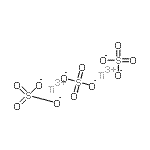 CAS 登录号：19495-80-8， 硫酸钛(3+)盐(3:2)