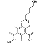 CAS#: 1955-06-2, 3-(Hexanoylamino)-2,4,6-Triiodo-5-(Methylcarbamoyl)Benzoic Acid