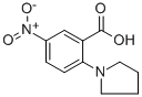 CAS 登录号：19555-48-7， 5-硝基-2-(1-吡咯烷基)-苯甲酸