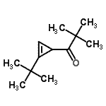 CAS 登录号：19576-21-7， 2,2-二甲基-1-[2-(2-甲基-2-丙基)-2-环丙烯-1-基]-1-丙酮