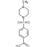 CAS#: 19580-36-0, 4-[(4-Methyl-1-Piperazinyl)Sulfonyl]Benzoic Acid