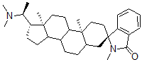 CAS 登录号：19587-41-8， (1R,20'S)-20'-二甲基氨基-2-甲基螺[1H-异吲哚-1,3'-[5alpha]孕甾烷]-3(2H)-酮