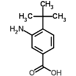 CAS#: 196394-09-9, 3-Amino-4-(2-Methyl-2-Propanyl)Benzoic Acid