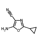 CAS#: 196411-04-8, 5-Amino-2-Cyclopropyl-1,3-Oxazole-4-Carbonitrile