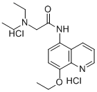 CAS 登录号：19655-27-7， 2-(二乙基氨基)-N-(8-乙氧基-5-喹啉基)乙酰胺二盐酸盐