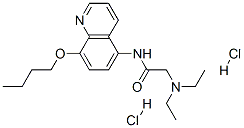 CAS#: 19655-31-3, N-(8-Butoxyquinolin-5-Yl)-2-Diethylamino-Acetamide Dihydrochloride