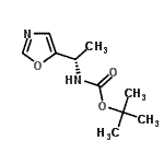 CAS#: 196819-41-7, 2-Methyl-2-Propanyl [(1S)-1-(1,3-Oxazol-5-Yl)Ethyl]Carbamate