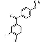 CAS#: 197439-06-8, (3,4-Difluorophenyl)[4-(Methylsulfanyl)Phenyl]Methanone