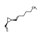 CAS 登录号：197579-06-9， (1S,2S)-2-[(1E)-1-己烯-1-基]环丙烷甲醛