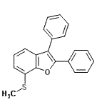 CAS#: 197588-27-5, 7-(Methylsulfanyl)-2,3-Diphenyl-1-Benzofuran