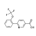 CAS 登录号：197847-94-2， 6-[2-(三氟甲氧基)苯基]烟酸