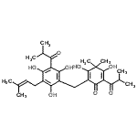 CAS#: 19809-78-0, 3,5-Dihydroxy-4,4-Dimethyl-2-(2-Methylpropanoyl)-6-[[2,4,6-Trihydroxy-3-(3-Methylbut-2-Enyl)-5-(2-Methylpropanoyl)Phenyl]Methyl]Cyclohexa-2,5-Dien-1-One