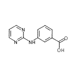 CAS 登录号：198195-06-1， 3-(2-嘧啶基氨基)苯甲酸
