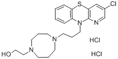 CAS#: 19824-91-0, 2-[4-[3-(3-Chloro-10-pyrido[3,2-b][1,4]benzothiazinyl)propyl]-1,4-diazepan-1-yl]ethanol dihydrochloride