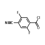 CAS 登录号：198280-44-3， 4-氰基-2,5-二氟苯甲酰氯