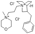 CAS#: 19869-65-9, 3-Benzyl-1-[3-(4-methyl-4-morpholin-4-iumyl)propyl]quinuclidin-1-ium dichloride