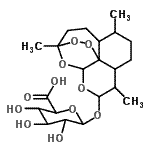 CAS#: 198976-06-6, 1,5,9-Trimethyl-11,14,15,16-tetraoxatetracyclo[10.3.1.0<sup>4,13</sup>.0<sup>8,13</sup>]hexadec-10-yl hexopyranosiduronic acid