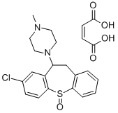 CAS 登录号：19939-38-9， 1-(8-氯-10,11-二氢二苯并(b,f)硫杂卓-10-基)-4-甲基-哌嗪S-氧化物(Z)-2-丁烯二酸盐(1:1)