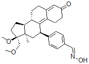 CAS#: 199396-76-4, (8S,11R,13S,14S,17S)-11-[4-[(E)-Hydroxyiminomethyl]Phenyl]-17-Methoxy-17-(Methoxymethyl)-13-Methyl-1,2,6,7,8,11,12,14,15,16-Decahydrocyclopenta[a]Phenanthren-3-One